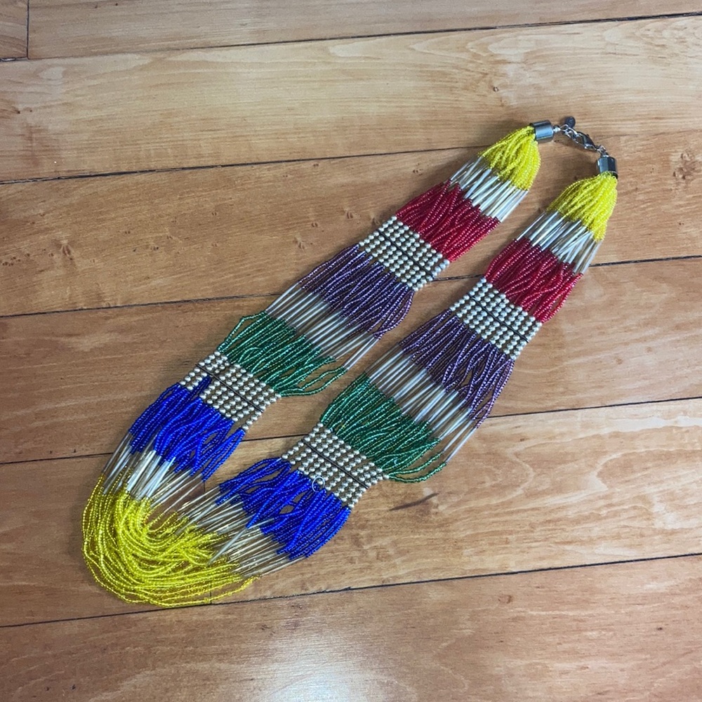 Aldo rainbow statement necklace